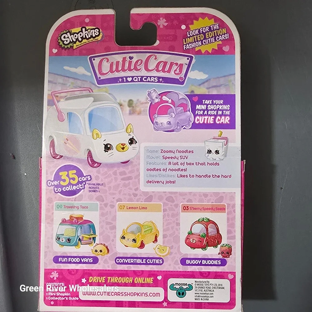 Shopkins Cutie Cars Zoomy Noodles Series 2 Die-Cast Vehicle with Mini Shopkin 17
